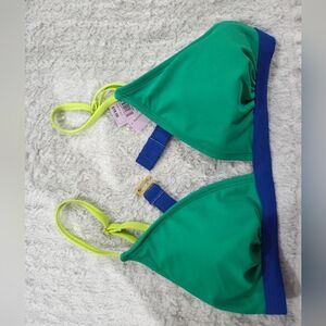 Target Vibrant Bikini Top with Yellow Straps